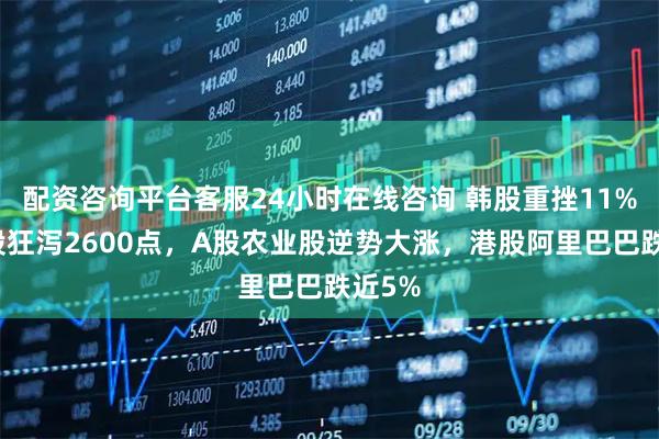配资咨询平台客服24小时在线咨询 韩股重挫11%，日股狂泻2600点，A股农业股逆势大涨，港股阿里巴巴跌近5%